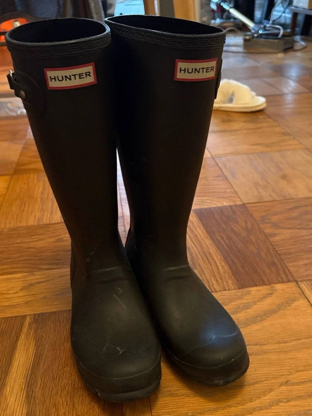 Hunter Tall Black Rain Boots
